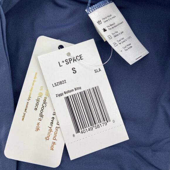 L*Space Ziggy Bikini Bottom Slate Blue Small - Picture 4 of 4